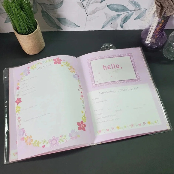 Baby Girl Baby Book in Pink - Picture 3 of 6
